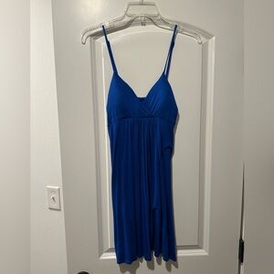 Forever 21 Size S Royal Blue Spaghetti Strap Mini Dress